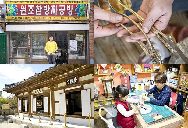A family business of bangja spoons that has been passed on for the fourth generation, Kim Woo-chan, a teaching assistant