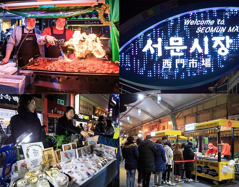 Delicious and fun trip to Daegu night market on a spring day, Gyodong Dokkaebi Night Market, Seomun Market